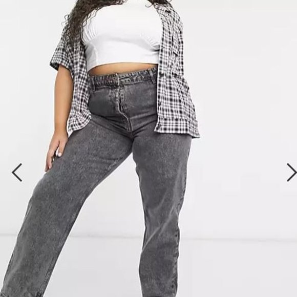 ASOS | Women’s | COLLUSION x005 Plus Straight Leg Jeans -Washed Black | Size: 14 - Picture 7 of 9